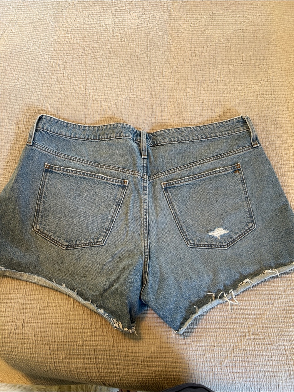 Madewell Light Blue High-Rise Cutoff Denim Shorts - Picture 3 of 6